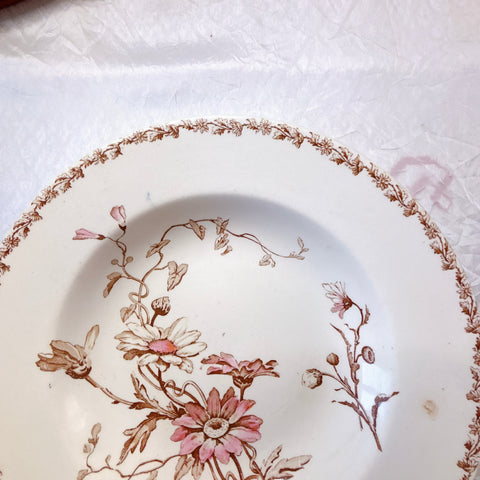 リュネヴィル  マーガレット MARGUERITE スーププレート フランスアンティーク食器　蚤の市　ブロカント