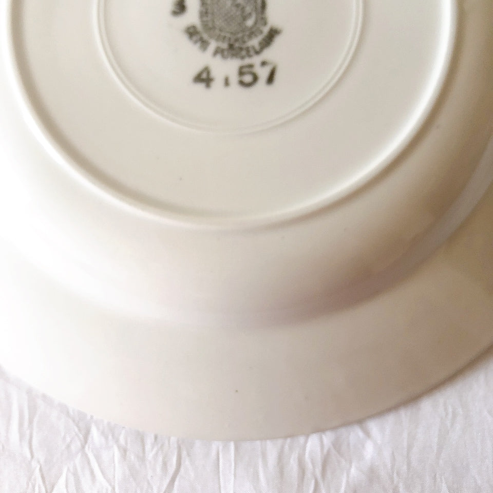 サンタマン　Saint amand バスク柄スーププレート、クルーズプレート フランスアンティーク食器 ブロカント 蚤の市