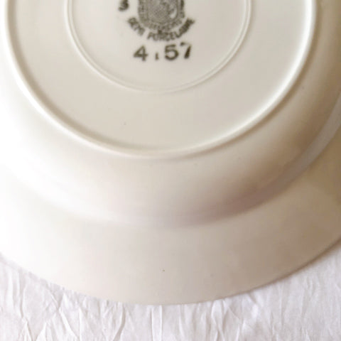 サンタマン　Saint amand バスク柄スーププレート、クルーズプレート フランスアンティーク食器 ブロカント 蚤の市