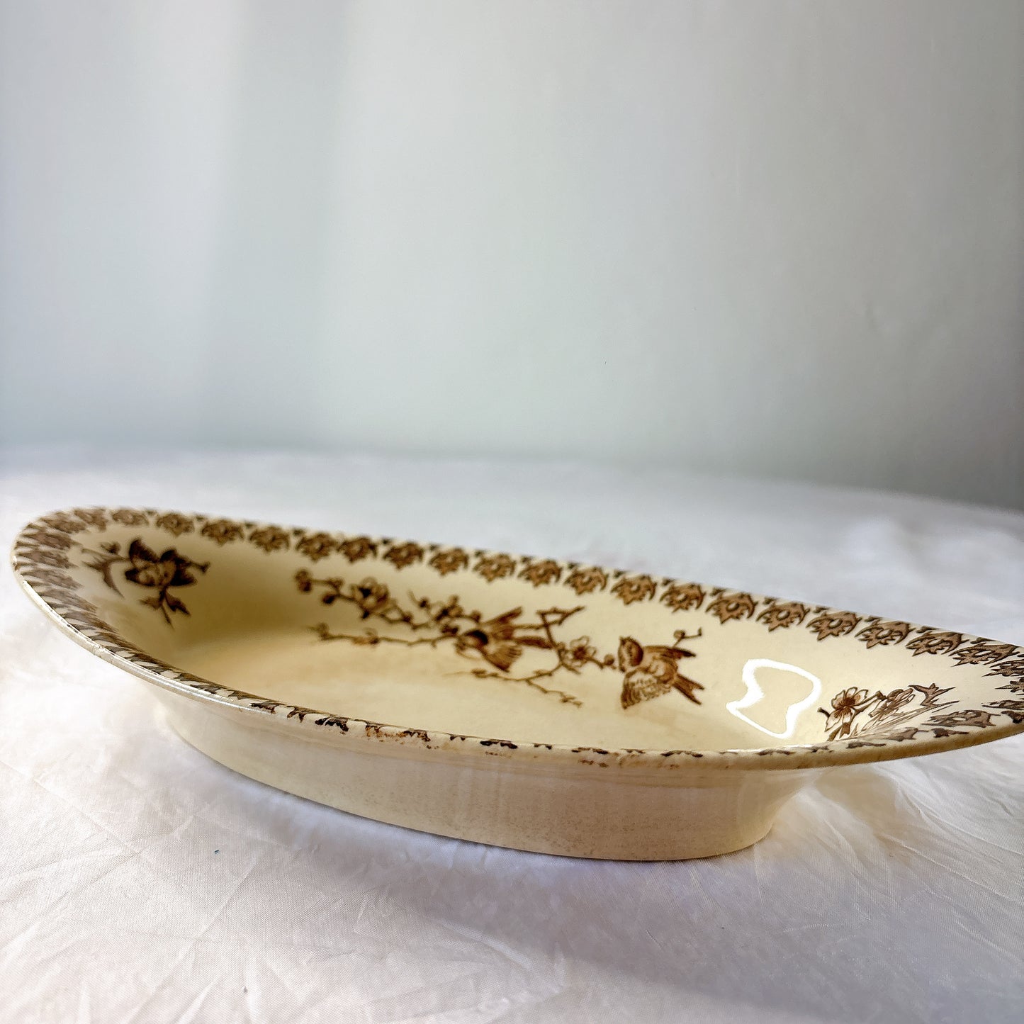 ショワジールロワ HB&Cie LYONNAIS リオネーズ　ラヴィエ アンティーク オーバルプレート | フランス アンティーク食器