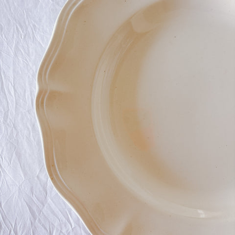 フランス ディゴワン＆サルグミンヌ 花リム スーププレート 深皿 フランスアンティーク食器 ブロカント　蚤の市