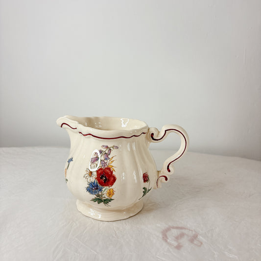 ディゴワンサルグミンヌ Digoin＆sarreguemines アグレスト ミルクポット　フランスアンティーク食器 フランス蚤の市・ブロカント