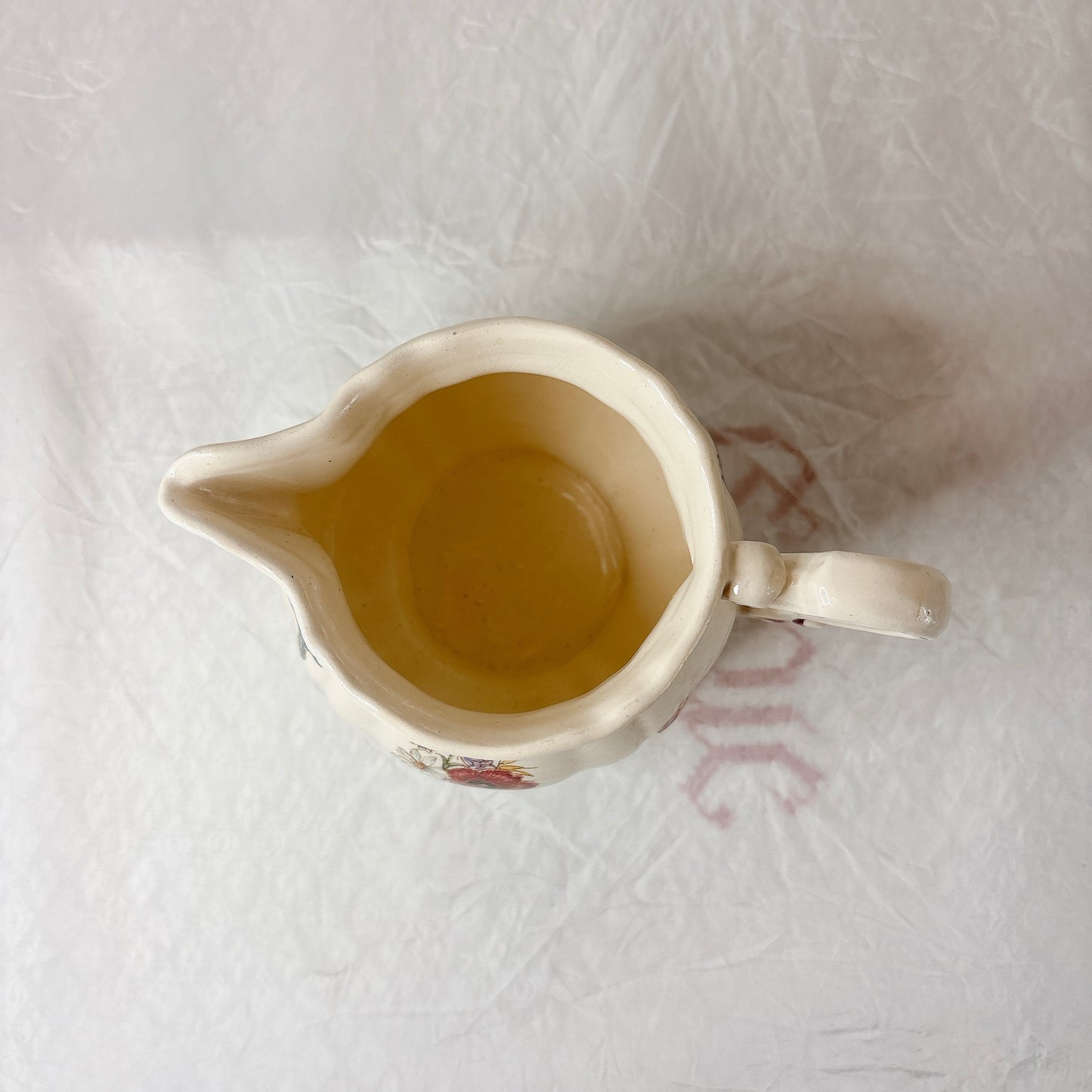 ディゴワンサルグミンヌ Digoin＆sarreguemines アグレスト ミルクポット　フランスアンティーク食器 フランス蚤の市・ブロカント