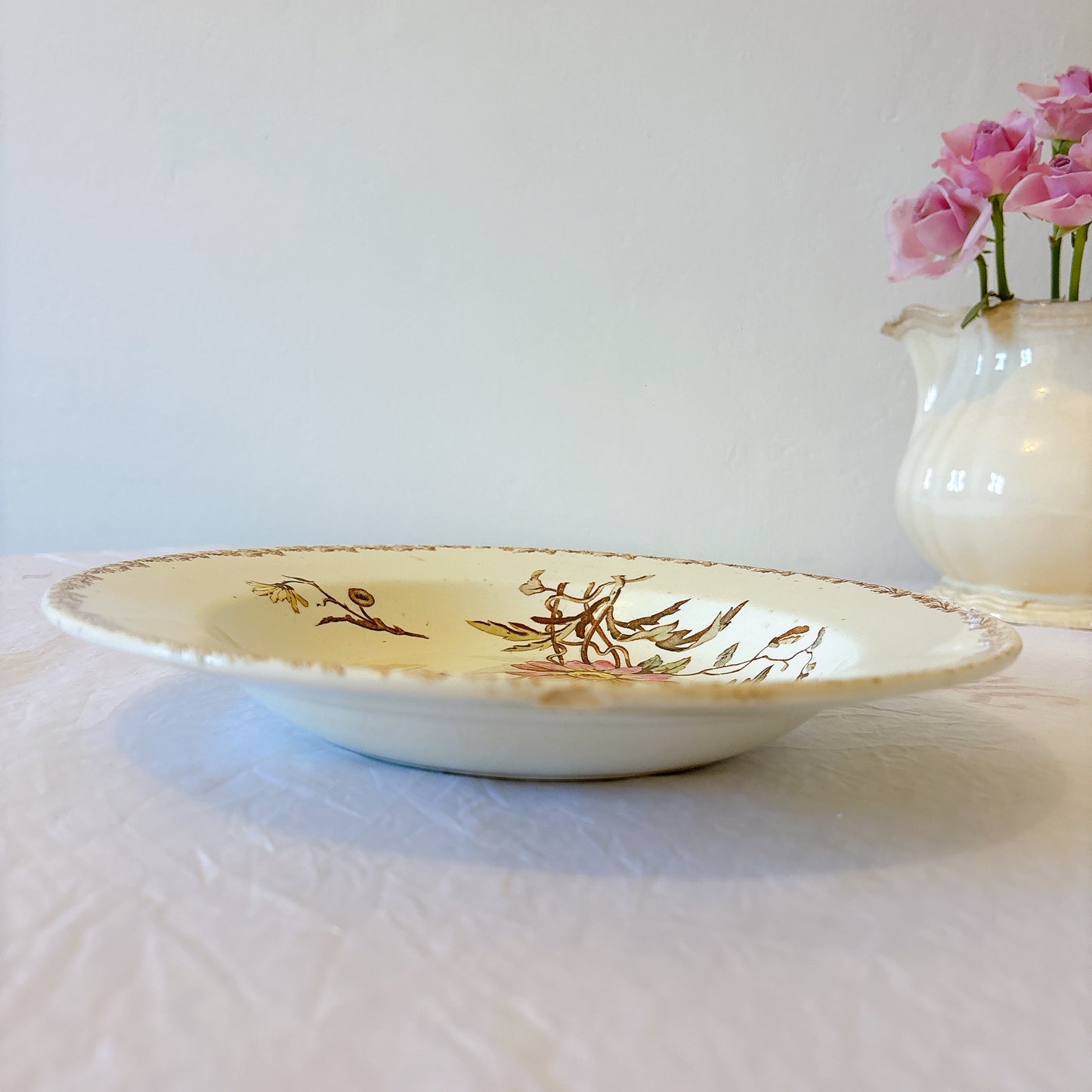 リュネヴィル  マーガレット MARGUERITE スーププレート フランスアンティーク食器　蚤の市　ブロカント