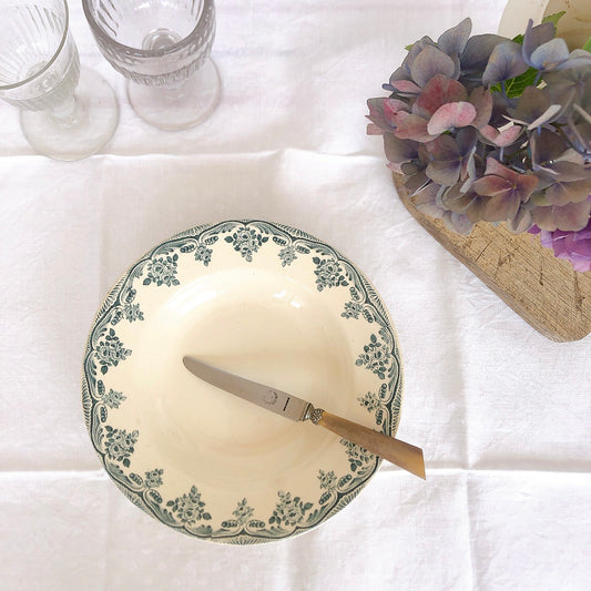 ショワジールロワ BORDEAUX ボルドーモデル スーププレート フランスアンティーク食器 ブロカント 蚤の市