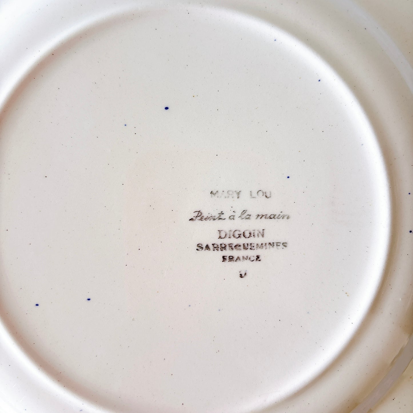 フランスアンティーク ディゴワン サルグミンヌ マリールー 花柄 ディナープレート