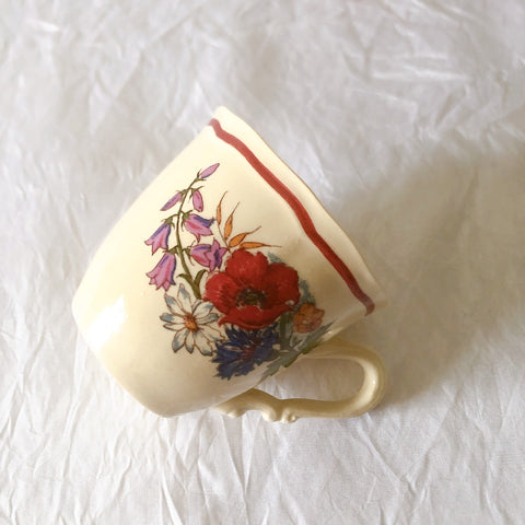 ディゴワンサルグミンヌ Digoin＆sarreguemines アグレスト コーヒーカップ＆ソーサー２客セット フランスアンティーク食器 フランス蚤の市・ブロカント