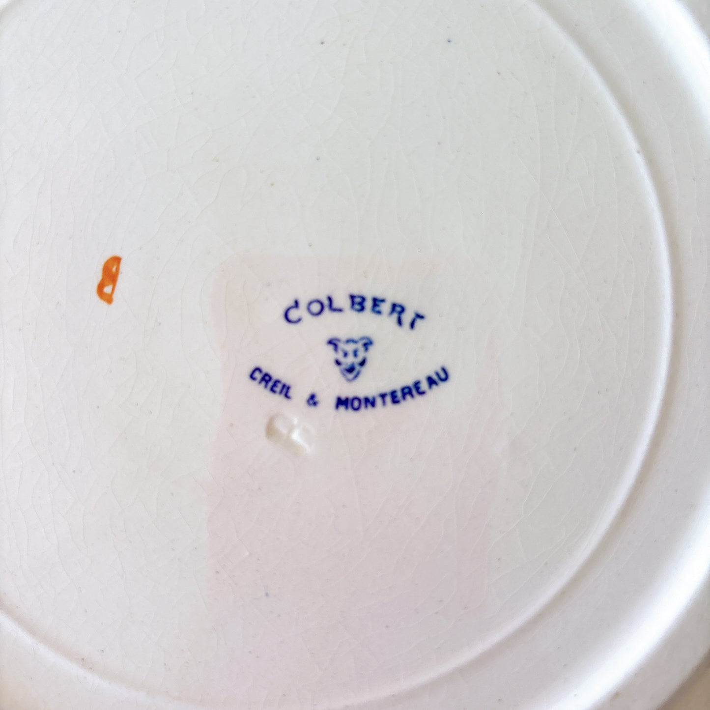 クレイユモントロー ディナープレート COLBERT コルベール 19世紀 フランスアンティーク