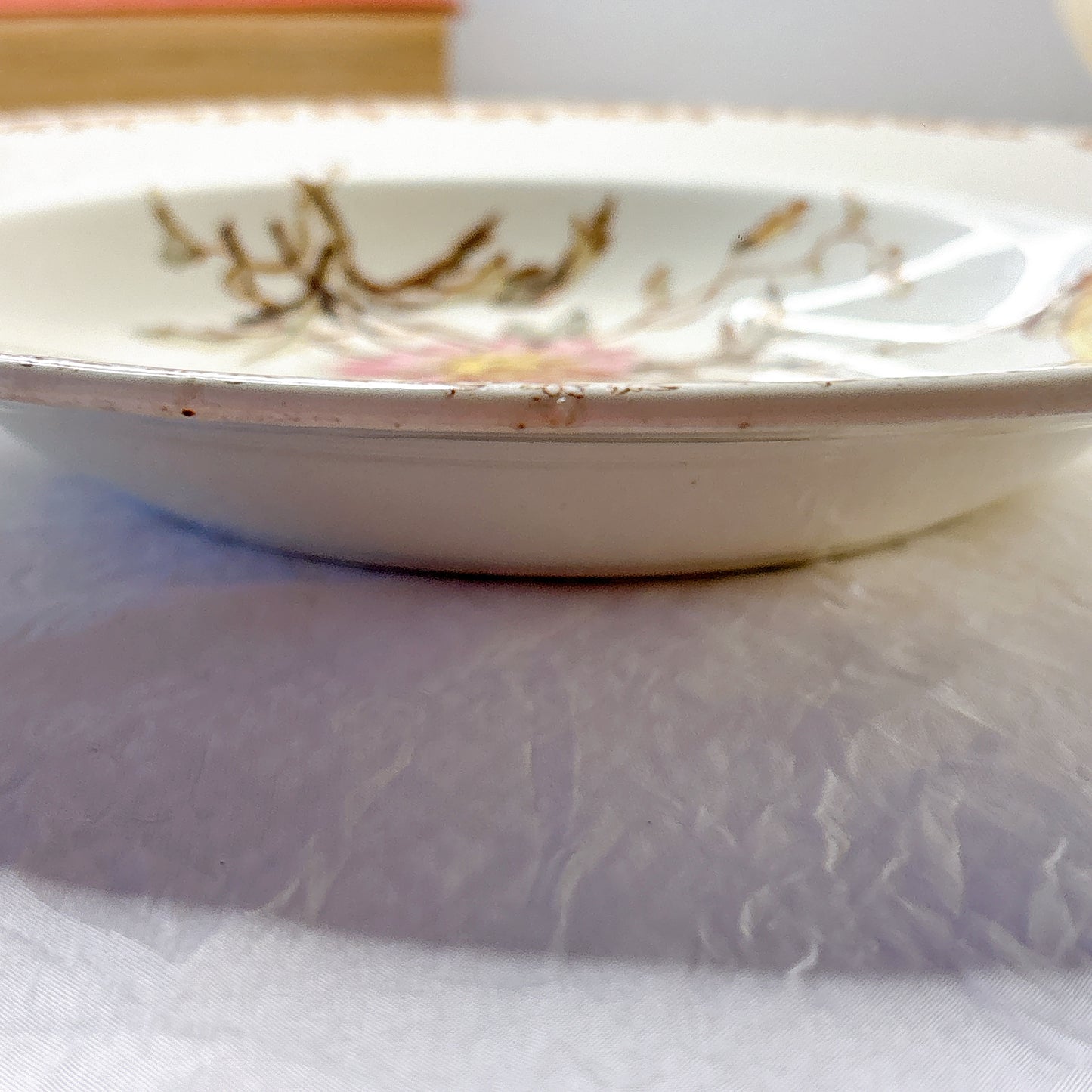 リュネヴィル  マーガレット MARGUERITE スーププレート フランスアンティーク食器　蚤の市　ブロカント