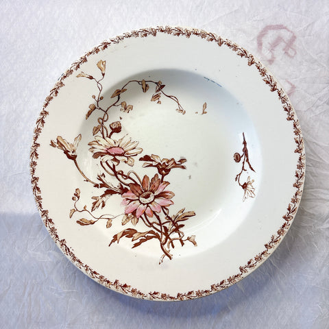 リュネヴィル  マーガレット MARGUERITE スーププレート フランスアンティーク食器　蚤の市　ブロカント