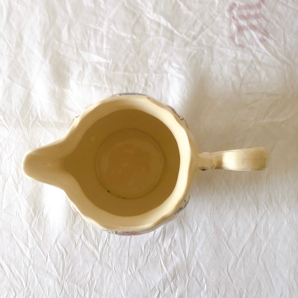 ディゴワンサルグミンヌ Digoin＆sarreguemines アグレスト ミルクポット　クリミエ フランスアンティーク食器 フランス蚤の市・ブロカント