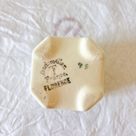 フランスアンティーク　バドンヴィレー　FLORENCE バラ柄陶器キャニスター 6点セット ブロカントアンティーク 蚤の市