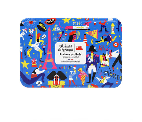 ル・ショコラ・デ・フランセ Le chocolat des français ミルクとダークチョコレートのプラリネロック15個　フランスチョコレート　フランス土産　プレゼント　バレンタイン