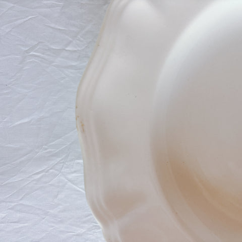 フランス ディゴワン＆サルグミンヌ 花リム スーププレート 深皿 フランスアンティーク食器 ブロカント　蚤の市