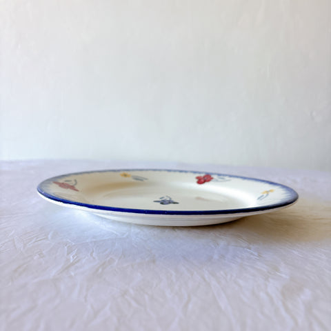 フランスアンティーク ディゴワンサルグミンヌ MARY LOU マリールー デザートプレート 花柄 Digoin Sarreguemines アンティーク食器