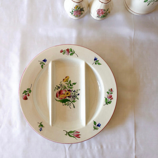 リュネヴィル " Réverbère"シリーズ アスパラプレート B フランスアンティーク食器 蚤の市 ブロカント