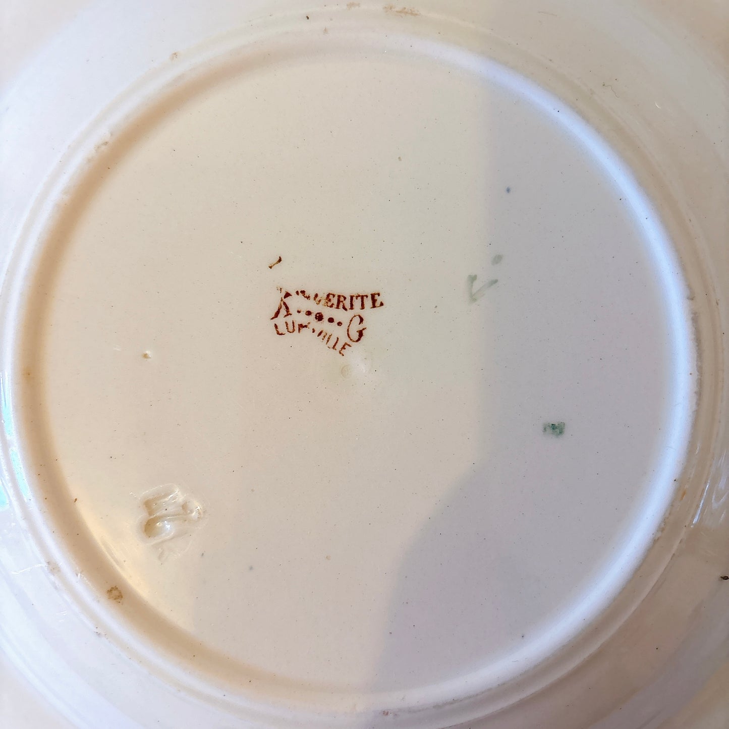 リュネヴィル  マーガレット MARGUERITE スーププレート フランスアンティーク食器　蚤の市　ブロカント