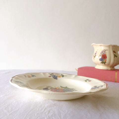 ディゴワンサルグミンヌ Digoin＆sarreguemines アグレスト 深皿 クルーズプレート 23㎝ フランスアンティーク食器 フランス蚤の市・ブロカント