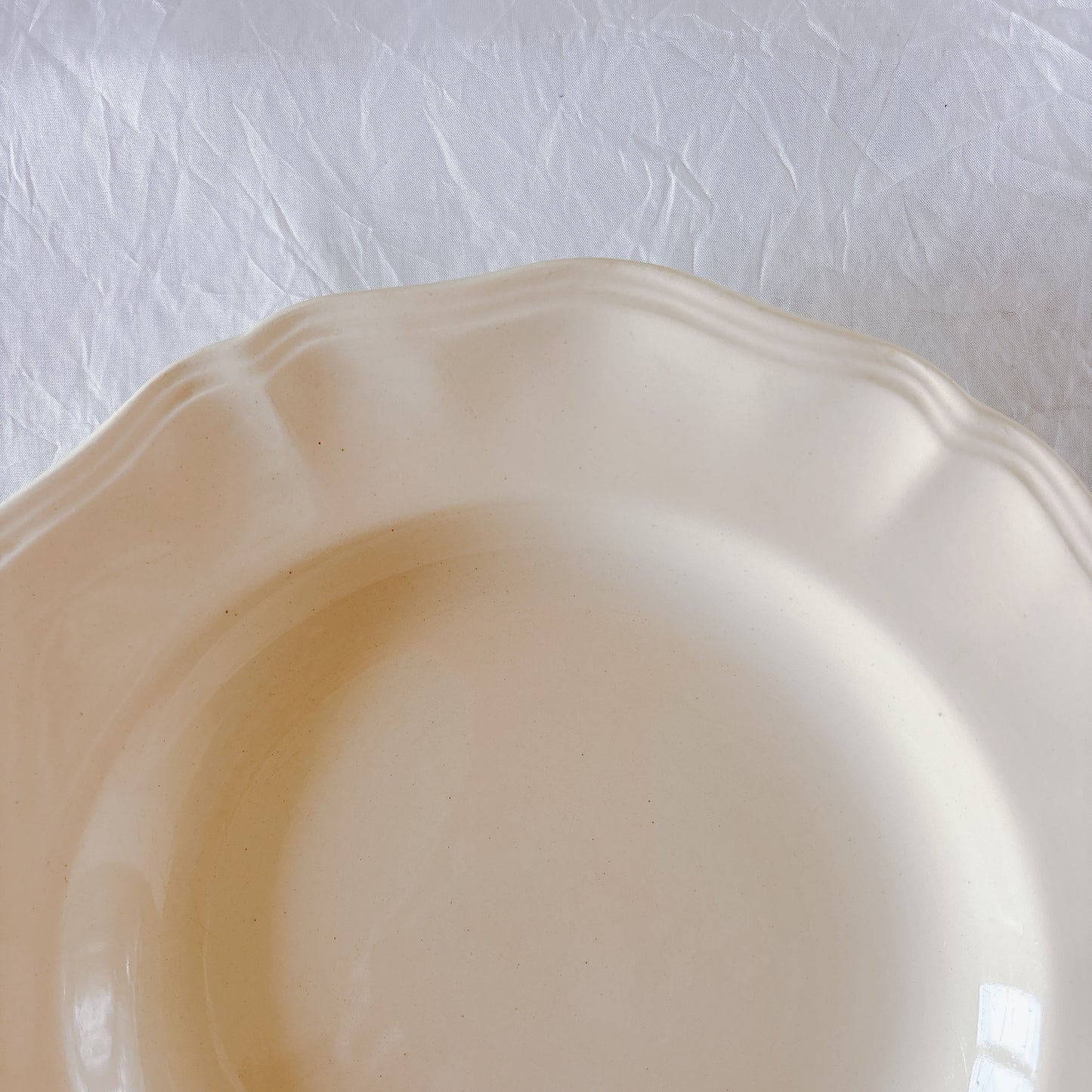 フランス ディゴワン＆サルグミンヌ 花リム スーププレート 深皿 フランスアンティーク食器 ブロカント　蚤の市