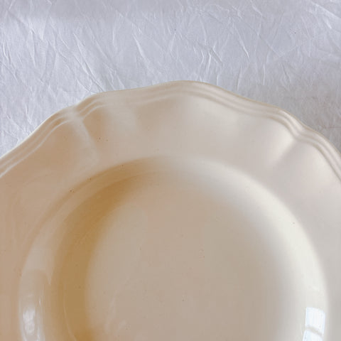 フランス ディゴワン＆サルグミンヌ 花リム スーププレート 深皿 フランスアンティーク食器 ブロカント　蚤の市