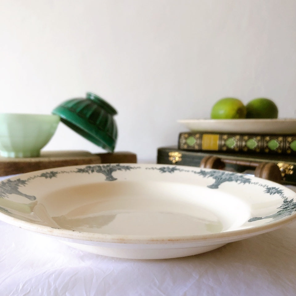 フランスアンティーク ロンシャン LONGCHAMP "Versailles Ennege"ヴェルサイユ　エネジェ クルーズプレート　フランスアンティーク食器 ブロカントアンティーク