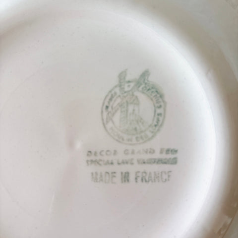ムーランデルー Moulin des Loups バスク柄 キャロットプレート フランスアンティーク食器 ブロカント 蚤の市