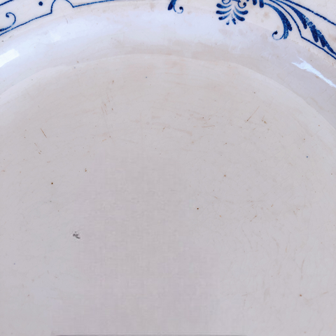 クレイユモントロー 大皿『COLBERT』 フランスアンティークプレート アンティーク食器　フランスブロカント・蚤の市