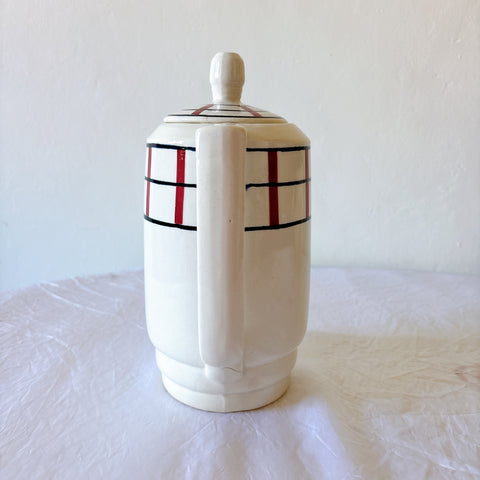 サンタマン カフェオレポット 取っ手 バスク模様