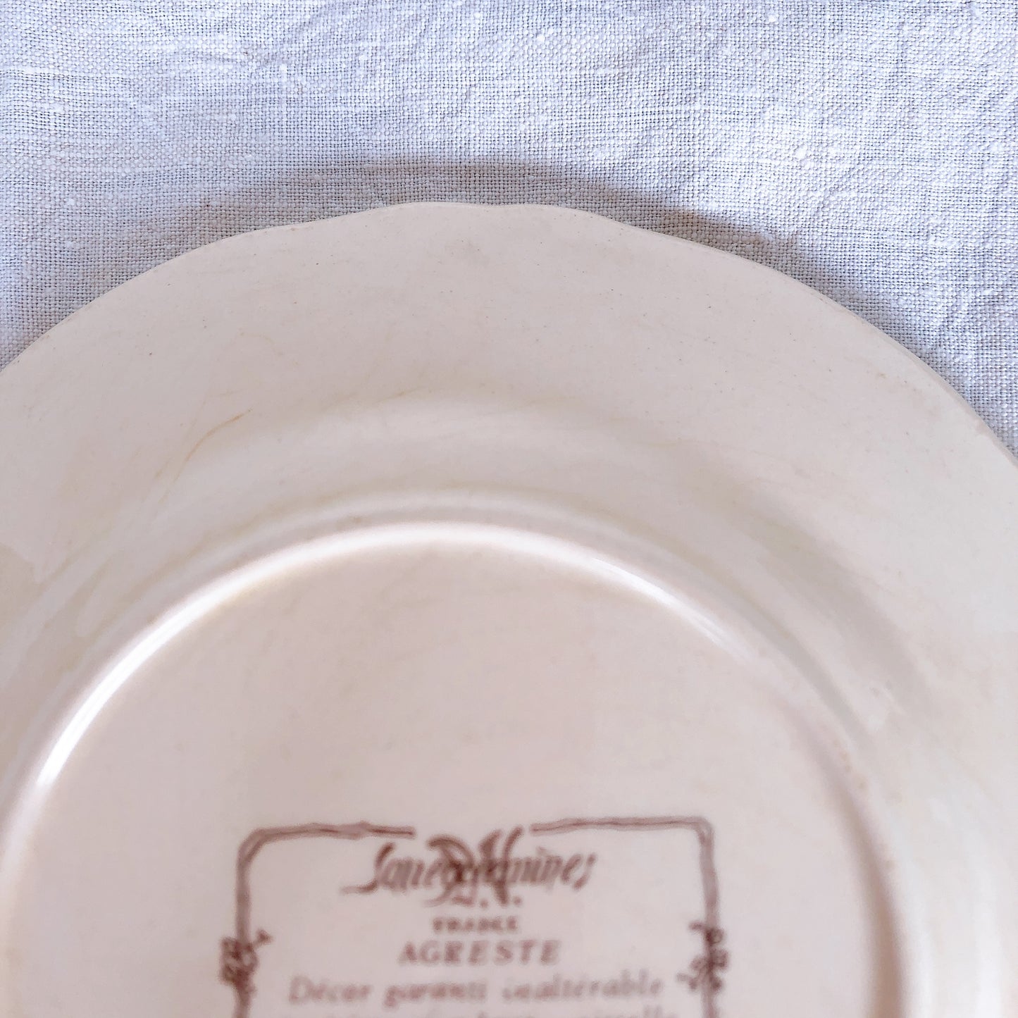 サルグミンヌ sarreguemines アグレスト 平皿 16cm H フランスアンティーク食器 フランス蚤の市・ブロカント