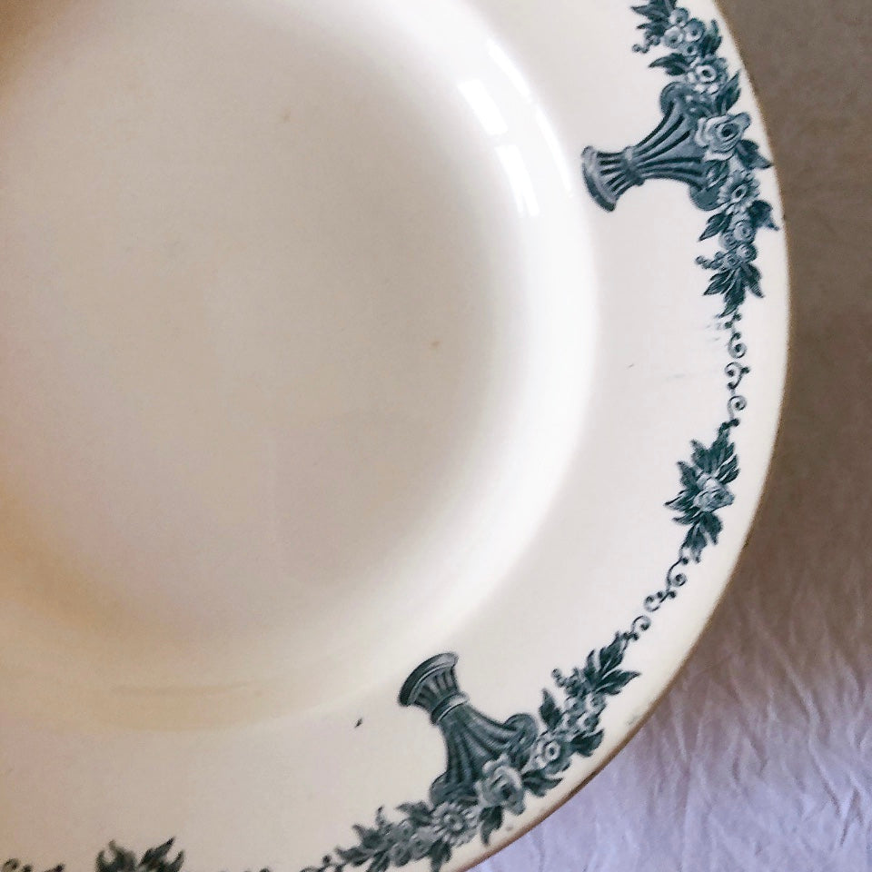 フランスアンティーク ロンシャン LONGCHAMP "Versailles Ennege"ヴェルサイユ　エネジェ クルーズプレート　フランスアンティーク食器 ブロカントアンティーク