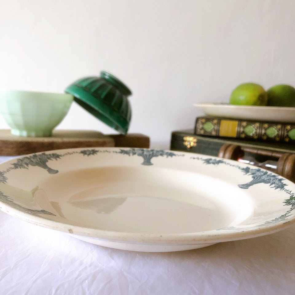 フランスアンティーク ロンシャン LONGCHAMP "Versailles Ennege"ヴェルサイユ　エネジェ クルーズプレート　フランスアンティーク食器 ブロカントアンティーク