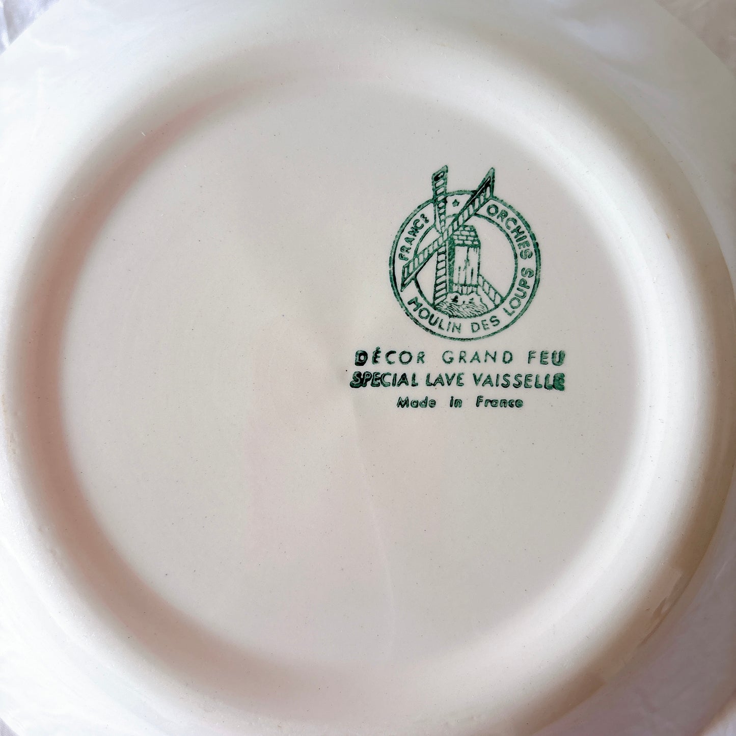 ムーランデルー Moulin des Loups バスク柄 キャロットプレート フランスアンティーク食器 ブロカント 蚤の市