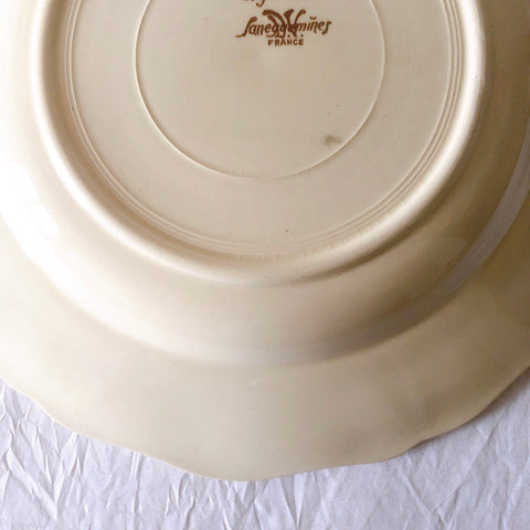 ディゴワンサルグミンヌ Digoin＆sarreguemines アグレスト 深皿 クルーズプレート フランスアンティーク食器 フランス蚤の市・ブロカント