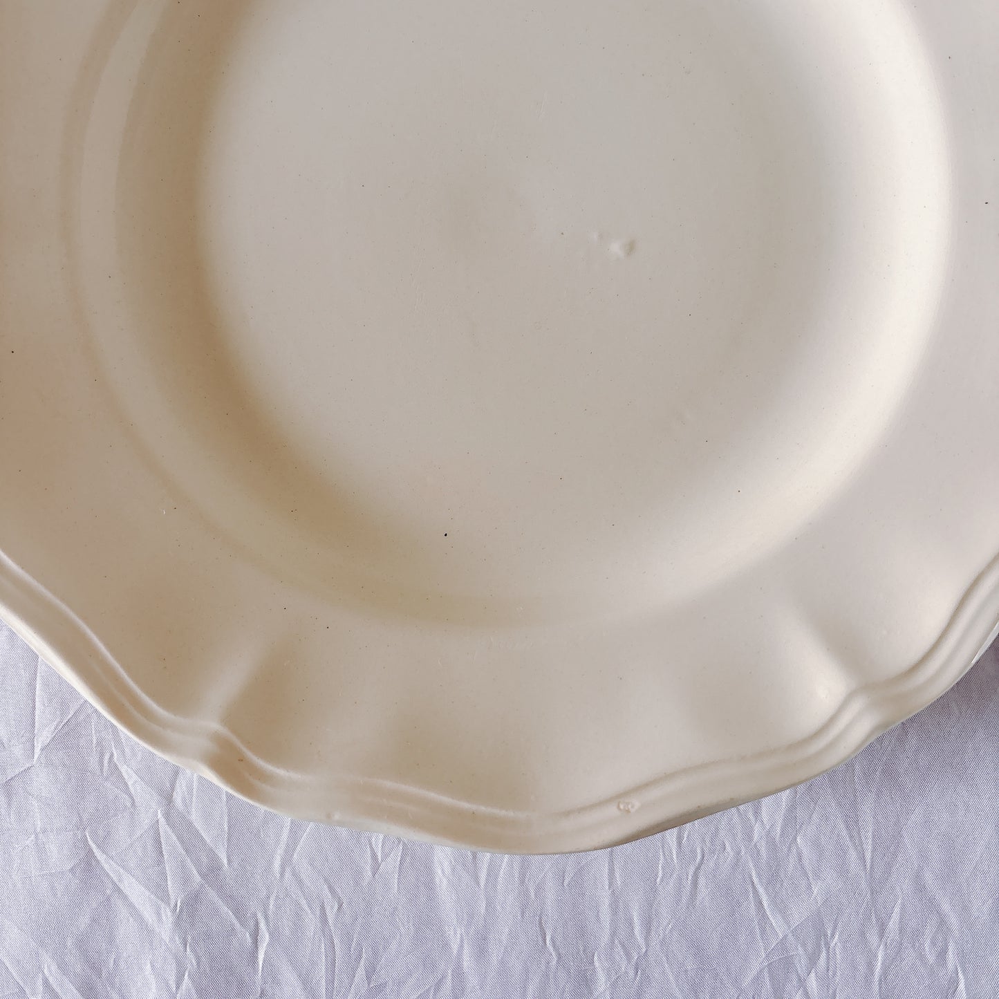 フランス ディゴワン＆サルグミンヌ 花リム ディナープレート 平皿 フランスアンティーク食器 ブロカント　蚤の市