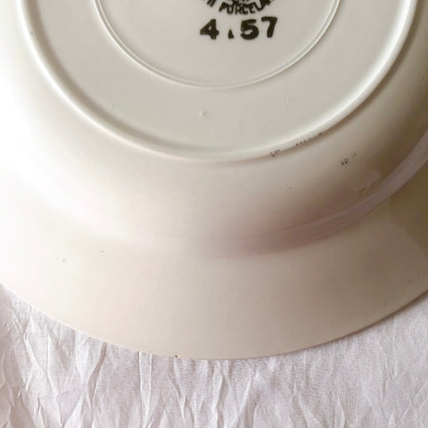 サンタマン　Saint amand バスク柄スーププレート、クルーズプレート フランスアンティーク食器 ブロカント 蚤の市