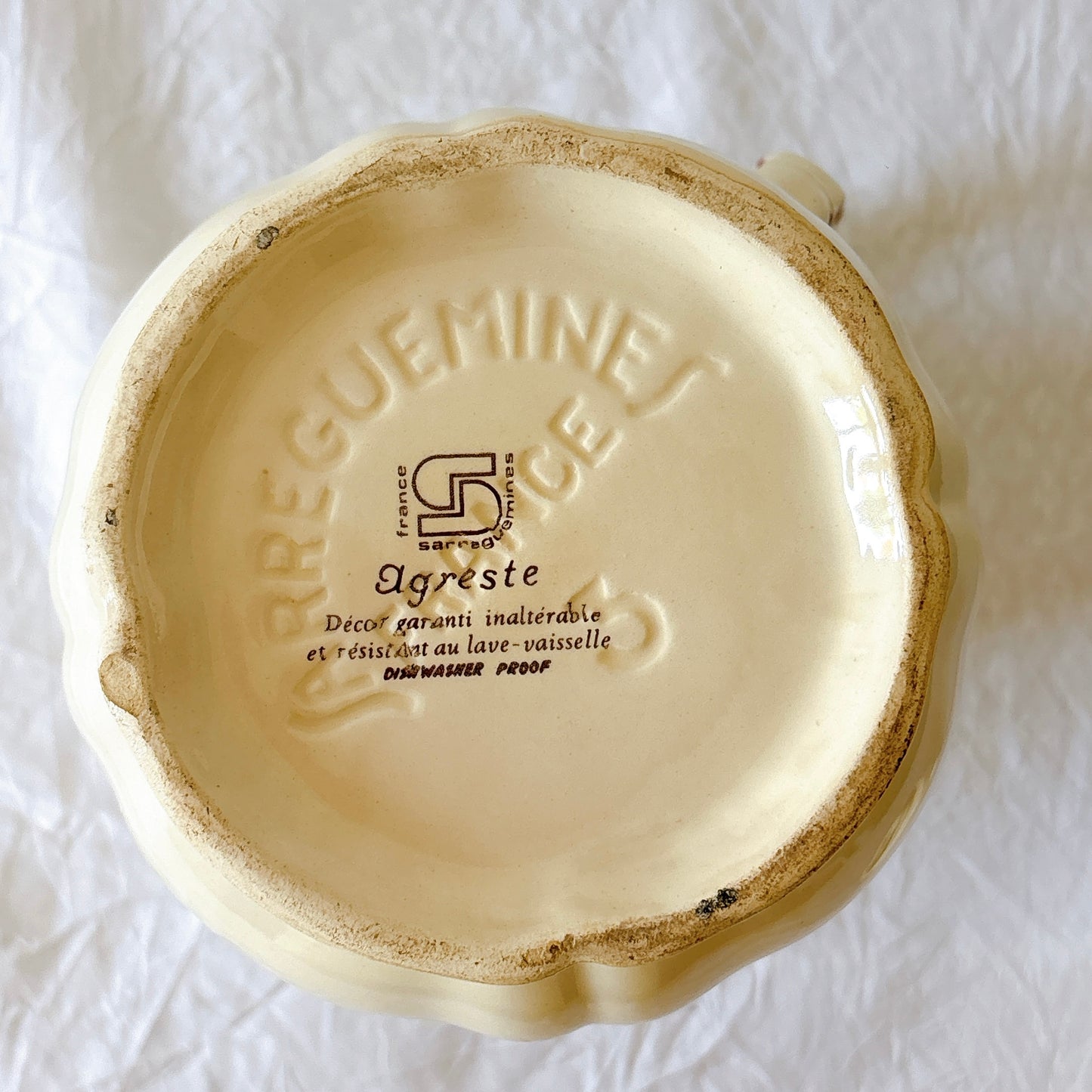 ディゴワンサルグミンヌ Digoin＆sarreguemines アグレスト コーヒー/ティーポット フランスアンティーク食器 フランス蚤の市・ブロカント