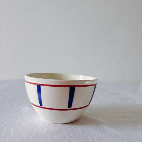 ディゴワンサルグミンヌ バスク柄 コーヒーカップ 200ml『ルージュ・マリン』 フランスアンティーク食器 蚤の市　ブロカント　バスク柄食器