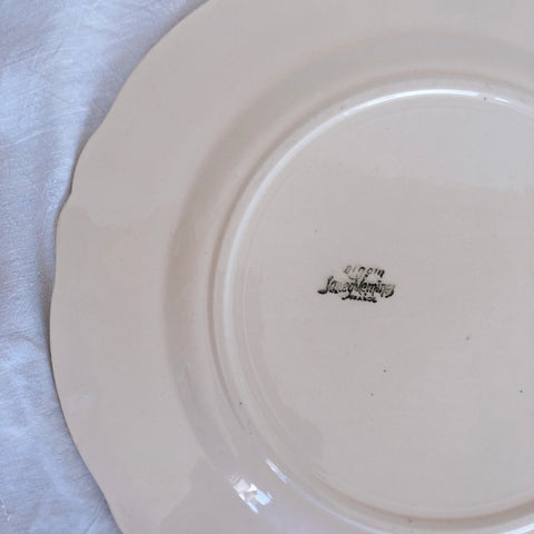 ディゴワン＆サルグミンヌ 花リム 大皿 34㎝ フランスアンティーク食器 ブロカント・蚤の市