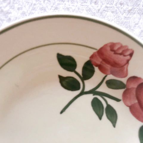 ショワジールロワ　HB & Cie Choisy le Roi『ローズ』ディネット　スーププレート　深皿　フランスアンティーク食器　ブロカントアンティーク　蚤の市