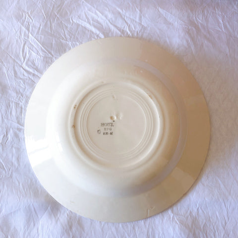 ご予約フランスアンティーク クレイユモントロー HOUX　柊　スーププレート・深皿 フランスアンティーク食器　ブロカント　蚤の市