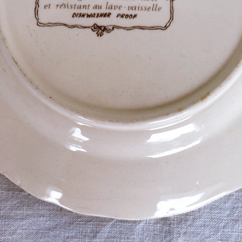 サルグミンヌ sarreguemines アグレスト 平皿 16cm I フランスアンティーク食器 フランス蚤の市・ブロカント