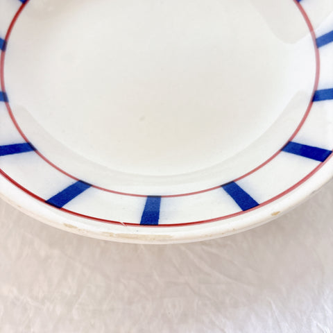 ムーランデルー Moulin des Loups バスク柄 キャロットプレート フランスアンティーク食器 ブロカント 蚤の市