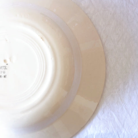 ご予約フランスアンティーク クレイユモントロー HOUX　柊　スーププレート・深皿 フランスアンティーク食器　ブロカント　蚤の市