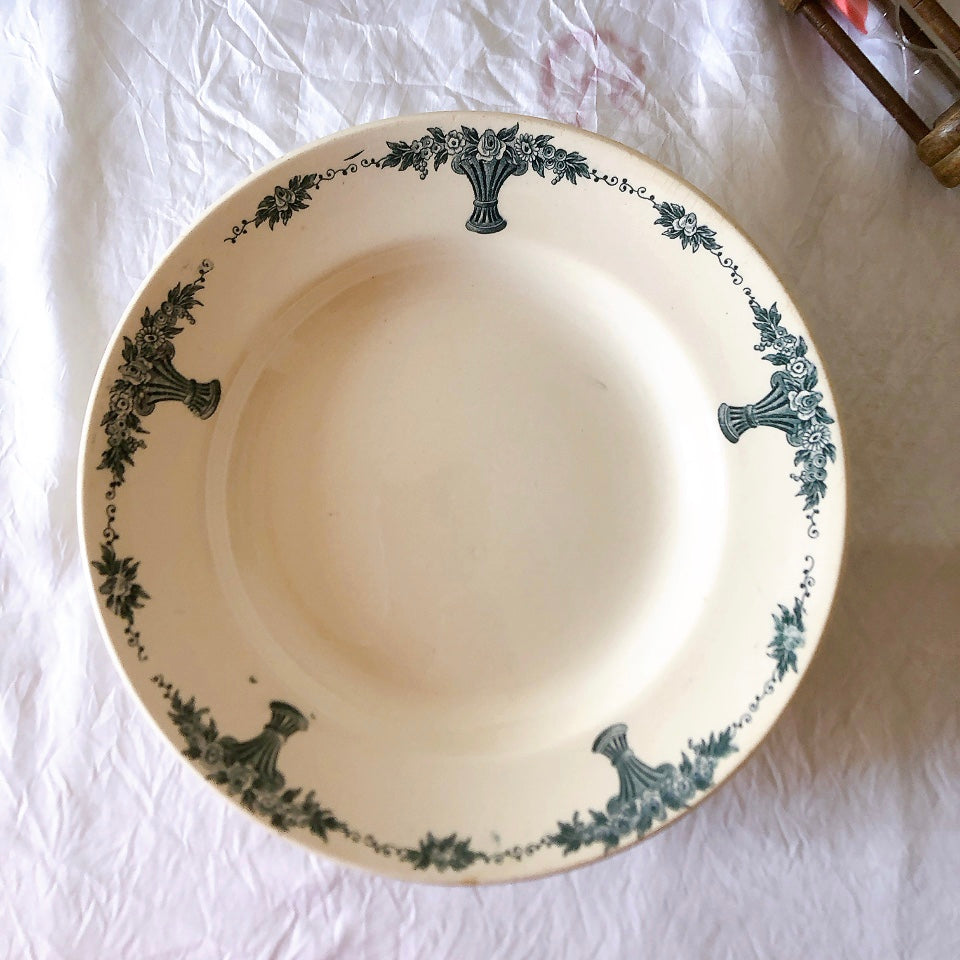 フランスアンティーク ロンシャン LONGCHAMP "Versailles Ennege"ヴェルサイユ　エネジェ クルーズプレート　フランスアンティーク食器 ブロカントアンティーク