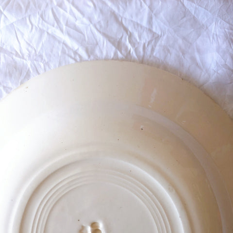 ご予約フランスアンティーク クレイユモントロー HOUX　柊　スーププレート・深皿 フランスアンティーク食器　ブロカント　蚤の市