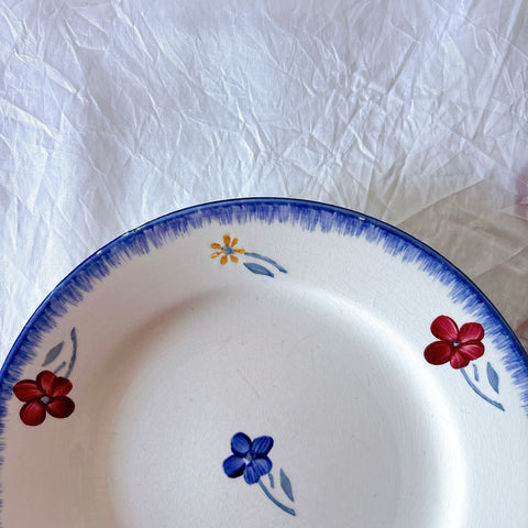 フランスアンティーク ディゴワンサルグミンヌ MARY LOU マリールー デザートプレート 花柄 Digoin Sarreguemines アンティーク食器