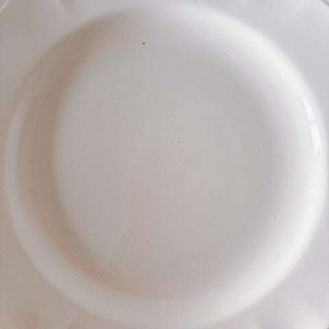 フランス ディゴワン＆サルグミンヌ 花リム ディナープレート 平皿 フランスアンティーク食器 ブロカント　蚤の市