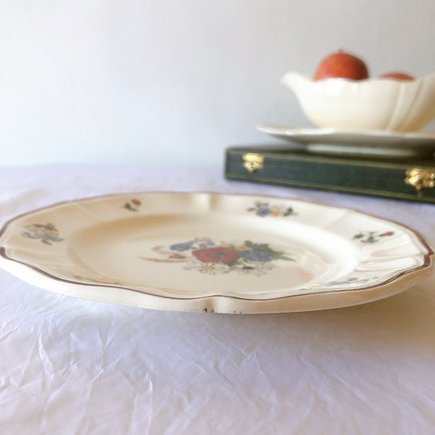 フランス サルグミンヌ sarreguemines アグレスト デザートプレート 20.7㎝  フランスアンティーク食器 フランス蚤の市・ブロカント