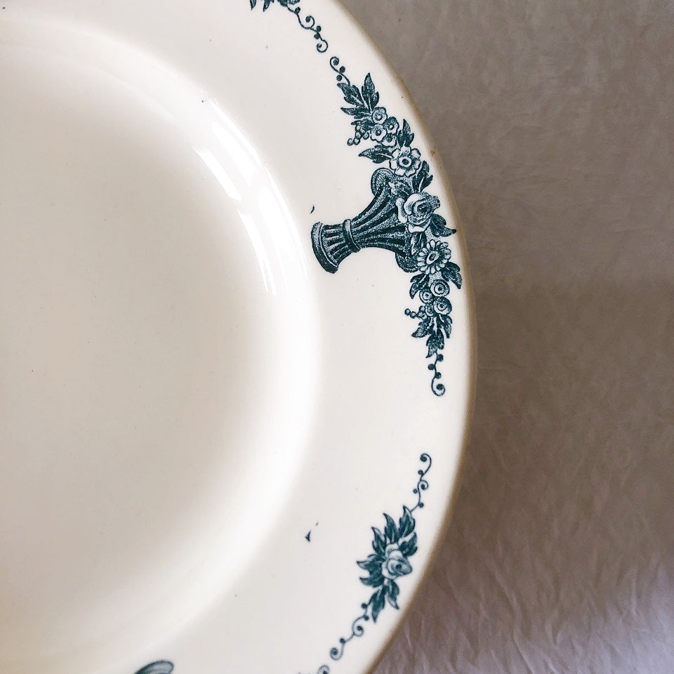 フランスアンティーク ロンシャン LONGCHAMP "Versailles Ennege"ヴェルサイユ　エネジェ クルーズプレート　フランスアンティーク食器 ブロカントアンティーク