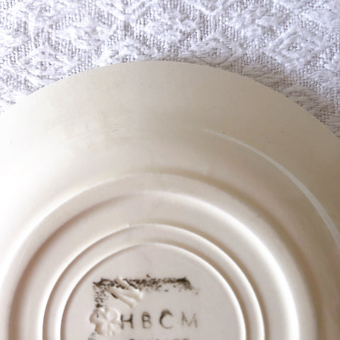 ショワジールロワ　HB & Cie Choisy le Roi『ローズ』ディネット　ディナープレート　平皿　A　フランスアンティーク食器　ブロカントアンティーク　蚤の市